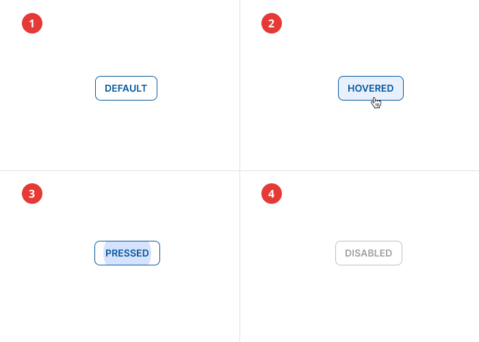 Outlined button states