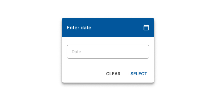 Mobile date input picker