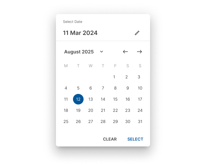 Mobile Date Picker