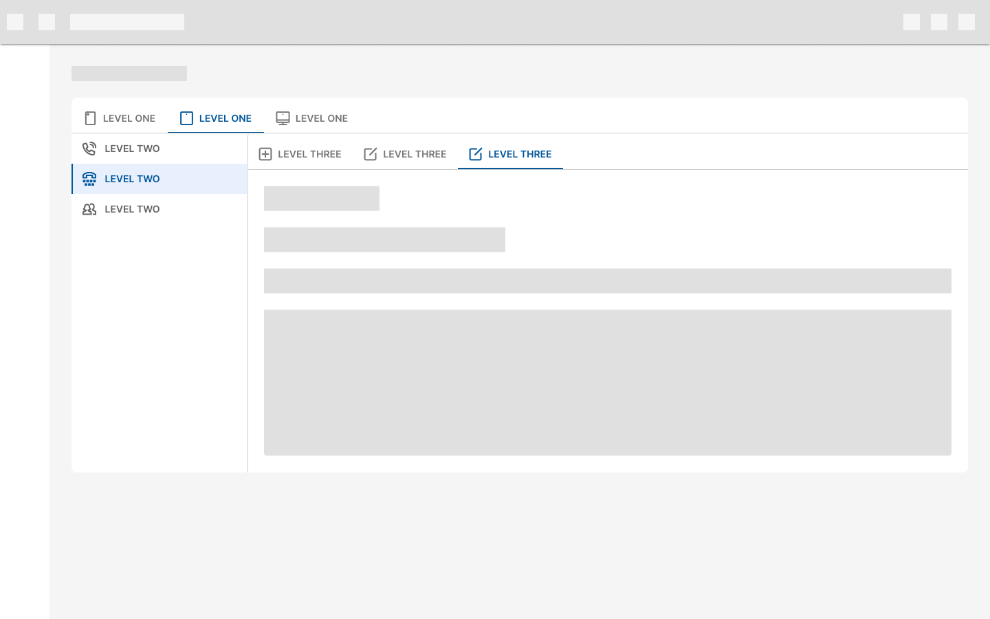 Horizontal tabs max nested
