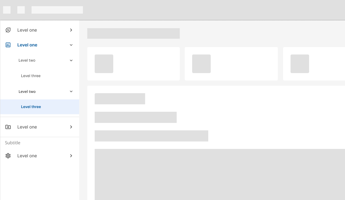 Navigation drawer states hierarchy