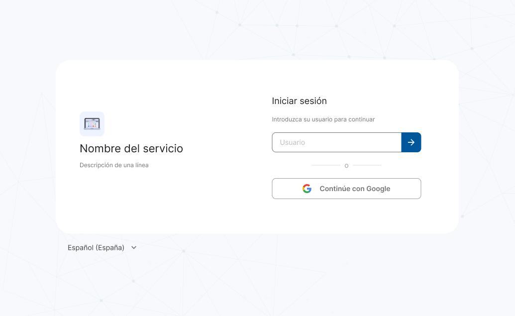Login simple background